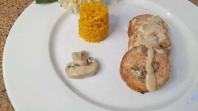 تشيكن رول دجاج محشى باللحم... مقدم من الشيف: سهام الحشاش