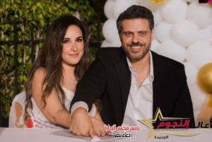 ‏شيري عادل و طارق صبري رومانسية متبادلة وهكذا لفتا الأنظار في أول ظهور رسمي
