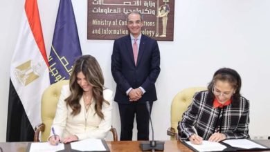 طلعت يشهد توقيع اتفاقية تعاون بين جامعة مصر للمعلوماتية و"مايكروسوفت" 