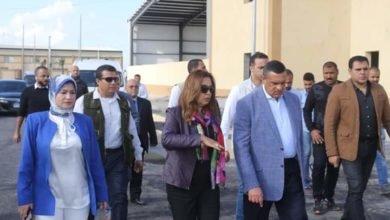 وزير التنمية المحلية ومحافظ دمياط يتفقدان المجزر الآلى والمحجر البيطري