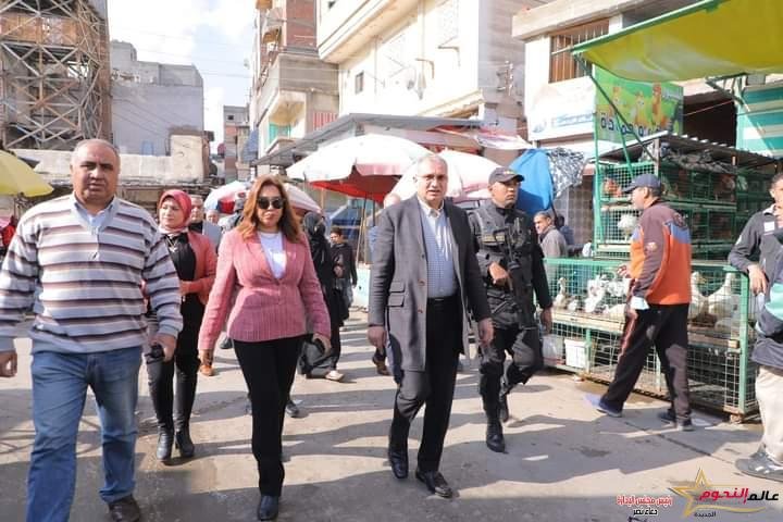 محافظ دمياط ورئيس صندوق التنمية الحضرية يتفقدان سوق السمك بعزبة البرج