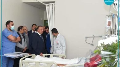 الشريف يزور أحد أبناء جماهير نادي الاتحاد السكندري بمستشفى مصر الدولي