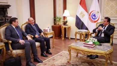 عبدالغفار يبحث مع رئيس قطاع الرعاية الصحية بمجموعة القمرا القطرية سبل التعاون وفرص الاستثمار بالمنظومة الصحية