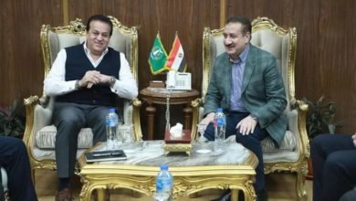 وزير الصحة يبحث مع محافظ المنوفية الوضع الصحي بالمحافظة وخطة تطوير القطاع الطبي