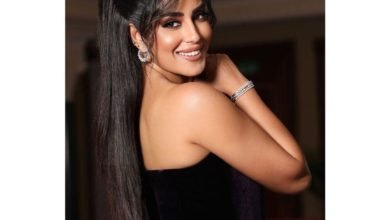 ايتن عامر تشارك جمهورها بـ فستان جذاب