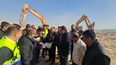 وزير النقل يتفقد مواقع العمل بالخط الثاني للقطار الكهربائي السريع
