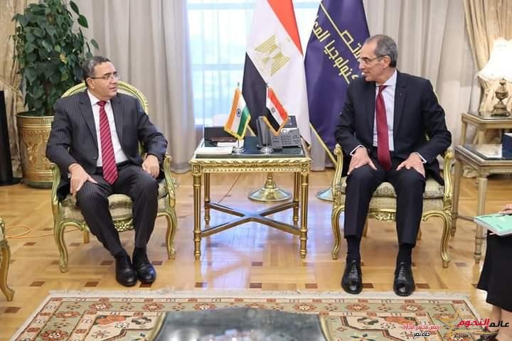 طلعت يبحث مع سفير الهند بالقاهرة تعزيز التعاون بين مصر والهند فى مجال الاتصالات وتكنولوجيا المعلومات 1 طلعت يبحث مع سفير الهند بالقاهرة تعزيز التعاون بين مصر والهند فى مجال الاتصالات وتكنولوجيا المعلومات
