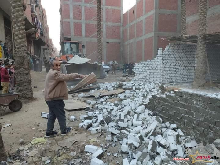 حملات إزالة مخالفات بناء بالقليوبية 