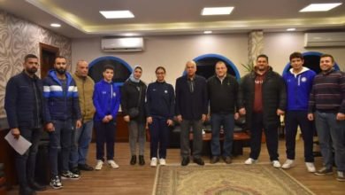 عامر يكرم أبطال سموحة في لعبة الچودو