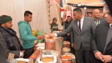 مختار يفتتح المعرض الرئيسي " أهلا رمضان " للسلع والمواد الغذائيه باستاد المنصورة الرياضي