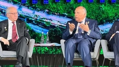 شكري يتحدث فى جلسة حوارية فى أسبوع أبو ظبي للاستدامة عن أهم مخرجات مؤتمر تغير المناخ