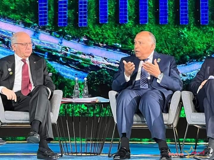 شكري يتحدث فى جلسة حوارية فى أسبوع أبو ظبي للاستدامة عن أهم مخرجات مؤتمر تغير المناخ