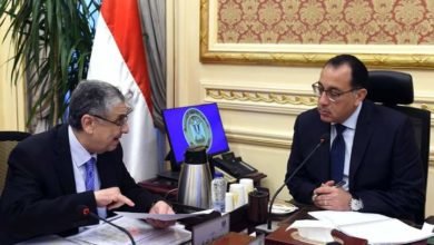 رئيس الوزراء يتابع مع وزير الكهرباء موقف المشروعات الجاري تنفيذها