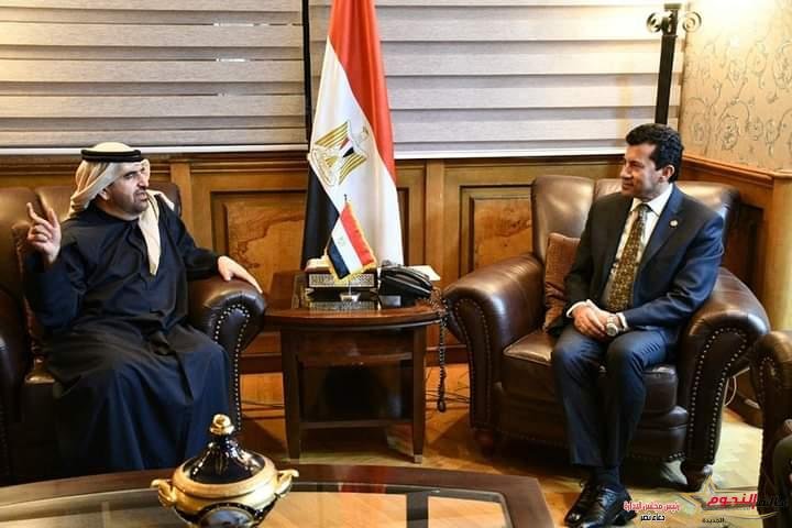 وزير الشباب والرياضة يلتقي المدير التنفيذي مؤسسة محمد بن راشد ال مكتوم للمعرفة