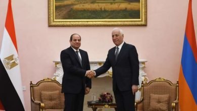 السيسي يلتقي برئيس جمهورية أرمينيا