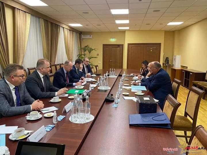 وزير الخارجية يلتقي مع سكرتير مجلس الأمن القومي لروسيا الاتحادية 2 وزير الخارجية يلتقي مع سكرتير مجلس الأمن القومي لروسيا الاتحادية