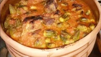 طاجن البامية باللحم الضاني ...مقدم من الشيف: رشا رفعت