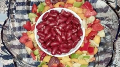 سلطة الفاصوليا الحمراء ... مقدمة من الشيف الصغيرة: زينة كريم