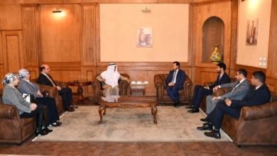 وزير الرياضة يبحث آليات التعاون مع رئيس الاتحاد العربى للجمباز 