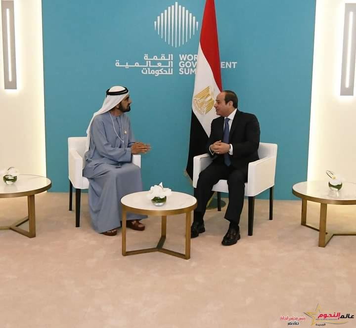 السيسي يلتقي الشيخ محمد بن راشد آل مكتوم نائب رئيس دولة الإمارات 2 السيسي يلتقي الشيخ محمد بن راشد آل مكتوم نائب رئيس دولة الإمارات