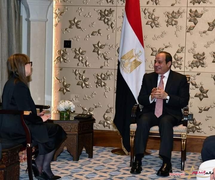 السيسي ألتقى رئيسة وزراء الجمهورية التونسية بدبي