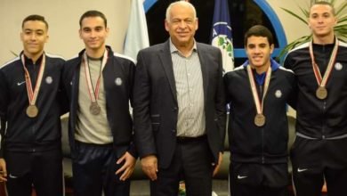 فرج عامر يكرم أبطال الجمباز الفني "رجال" الدرجة الأولى لنادي سموحة