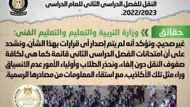 شائعة: إصدار قرار بإلغاء الامتحانات الشهرية لصفوف النقل للفصل الدراسي الثاني