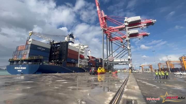 في إطار التشغيل التجريبي لمحطة تحيا مصر متعددة الاغراض بميناء الإسكندرية 2 في إطار التشغيل التجريبي لمحطة تحيا مصر متعددة الاغراض بميناء الإسكندرية