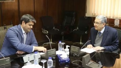 شاكر يستقبل النائب الأول لوزير الطاقة الاوزباكستاني لبحث سبل دعم وتعزيز التعاون بين البلدين