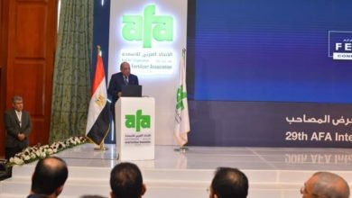 وزير قطاع الأعمال العام في افتتاح المؤتمر الدولي للأسمدة