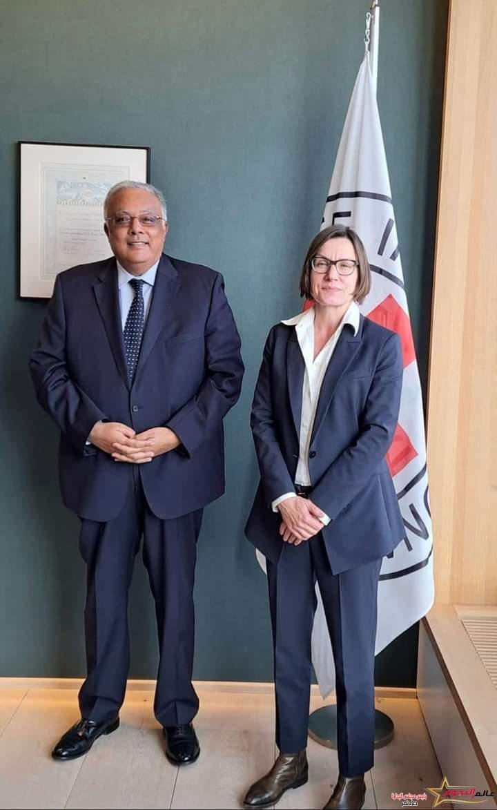 مندوب مصر الدائم لدى الأمم المتحدة بجنيف يلتقي رئيسة اللجنة الدولية للصليب الأحمر 2 مندوب مصر الدائم لدى الأمم المتحدة بجنيف يلتقي رئيسة اللجنة الدولية للصليب الأحمر