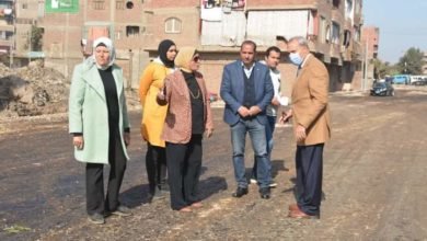 محافظ القليوبية يتفقد أعمال رصف طريق محور الباسوسية 