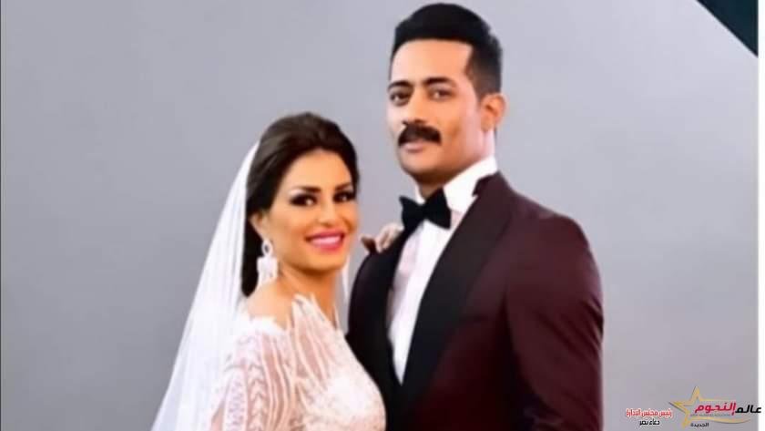منة فضالي بفستان زفاف... صور