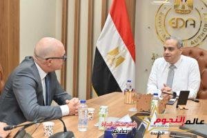 رئيس هيئة الدواء المصرية يجتمع مع مدير الأسواق العالمية لشركة روش السويسرية