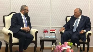 شكري يلتقي مع وزير خارجية بريطانيا على هامش إجتماعات وزراء خارجية مجموعة العشرين