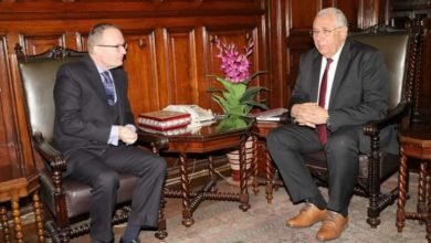 القصير يبحث مع السفير التشيكي التعاون المشترك بين البلدين في القطاع الزراعي 