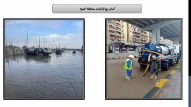 وزير التنمية المحلية يتلقي تقريراً من غرفة عمليات الوزارة عن جهود المحافظات لإزالة تجمعات الأمطار