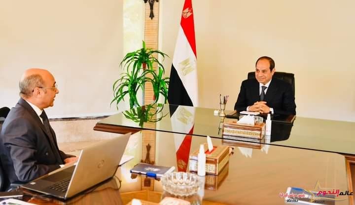 السيسي يجتمع بمستشار عمر مروان وزير العدل