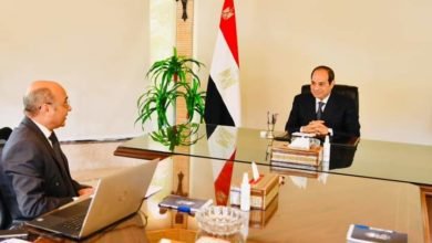 اجتمع السيد الرئيس عبد الفتاح السيسي اليوم مع المستشار عمر مروان وزير العدل