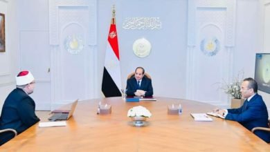 اجتمع السيد الرئيس عبد الفتاح السيسي اليوم مع  وزير الأوقاف  