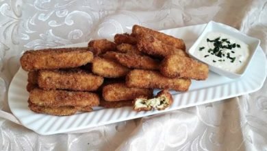 أصابع الباذنجان المقرمشة ... مقدمة من : مطبخ عالم النجوم