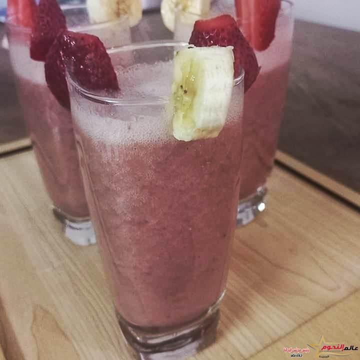 كوكتيل الجوافة والموز والفراولة ... مقدم من الشيف: فاطمة أحمد