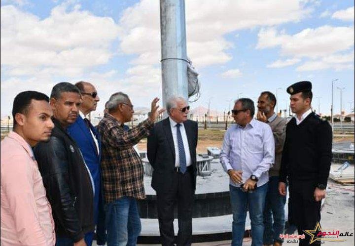 فوده يتابع الاستعدادات النهائية لافتتاح مجلس مدينة شرم الشيخ الجديد والمول التجاري ومجمع البنوك بالحديقة المركزية