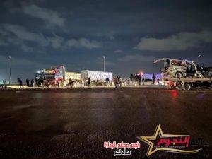 عاجل.. مصرع 3 أشخاص وإصابة 5 في تصادم عدد من السيارات بالطريق الصحراوي بالإسكندرية
