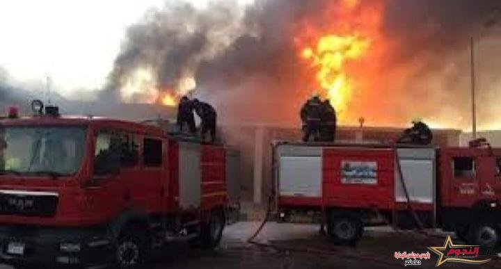 الحماية المدنية تسيطر علي حريق نشب فى مزرعة نخيل بالخارجة في محافظة الوادى الجديد