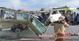 عاجل … مصرع 3 أشخاص فى حادث تصادم سيارتين نقل على طريق بنى سويف 2 عاجل … مصرع 3 أشخاص فى حادث تصادم سيارتين نقل على طريق بنى سويف