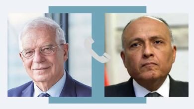 وزير الخارجية يتلقى اتصالا من الممثل الأعلى للاتحاد الأوروبي للشئون الخارجية والسياسة الأمنية
