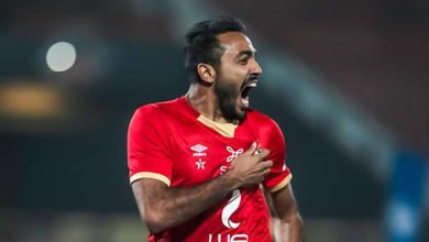 كهربا يعزز تقدم الأحمر بالهدف الثاني فى الدقيقة 66