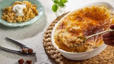 طاجن أم علي بالكنافة والكريم كراميل ... مقدم من: مطبخ عالم النجوم