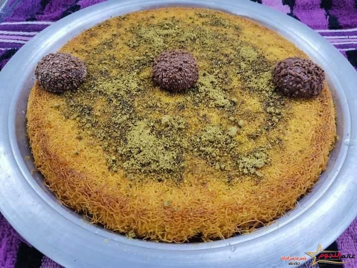 كنافة بالقيمر ونكهة الزعفران ...مقدمة من الشيف: افتخار المعموري 2 كنافة بالقيمر ونكهة الزعفران ...مقدمة من الشيف: افتخار المعموري